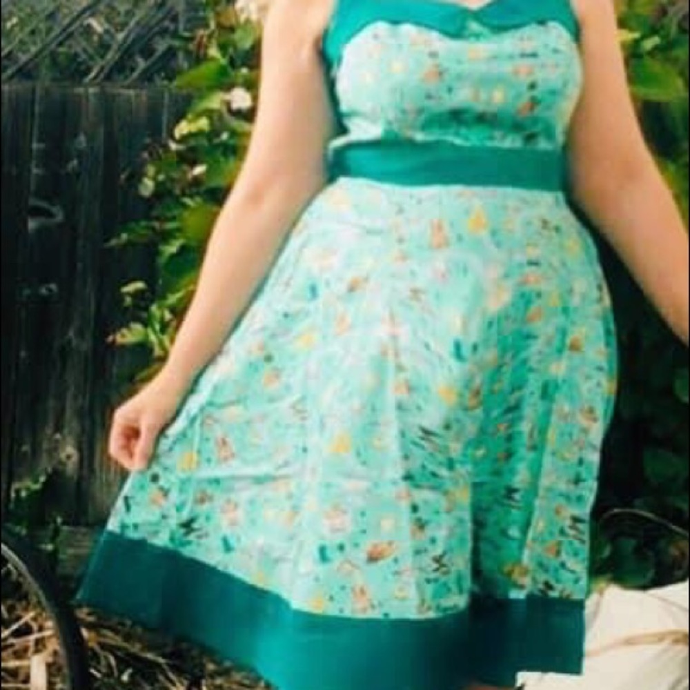 Disney Dress Shop Park Icons Dress Disneyland L EUC